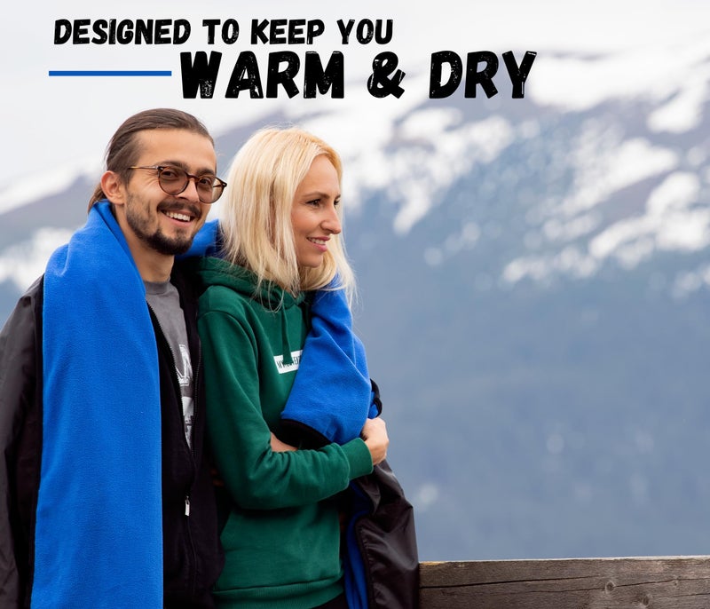 SUITEDNOMAD Large Waterproof Outdoor Stadium Blanket, Windproof and Warm Extra Thick Fleece or Quilted Sherpa, Great for Cold Weather Camping, Picnic, Sports, Festivals - Image 2